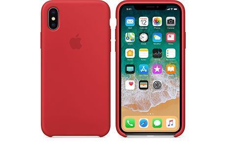 Чехлы для iPhone: Silicone Case для iPhone X (красный)