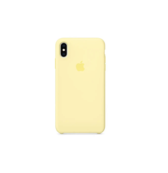 Чехлы для iPhone: Silicone Case для iPhone Xs Max (лимонный крем)
